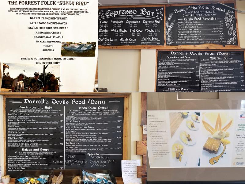 Darrell’s Devils Food Llc Menu