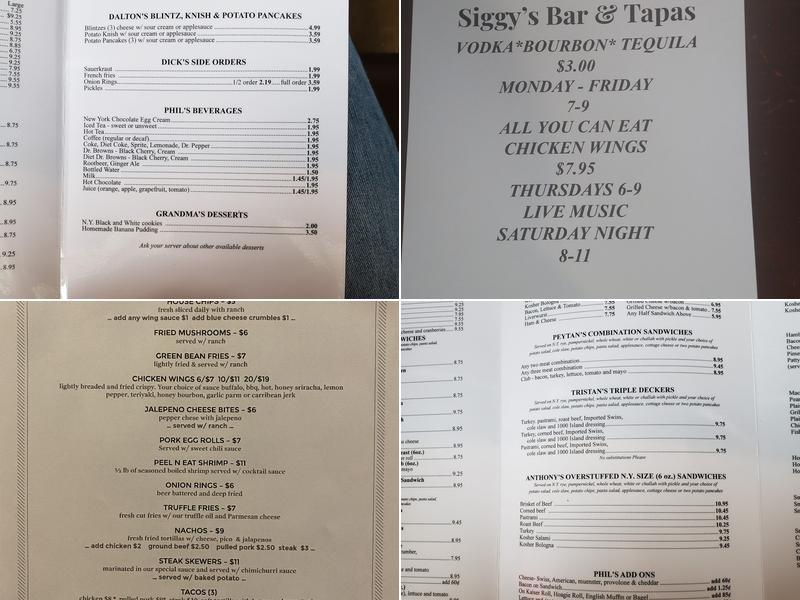 Siggy's Menu