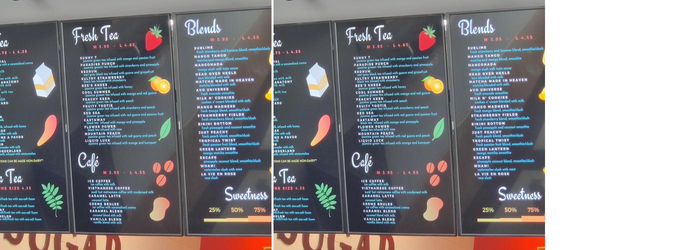 TEACo Menu