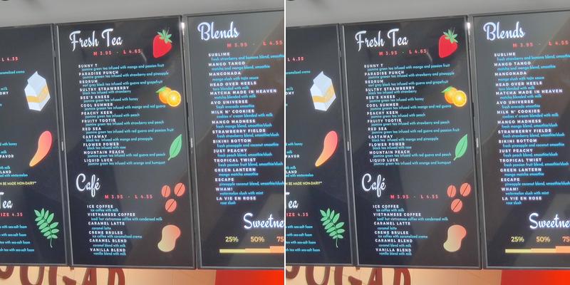 TEACo Menu