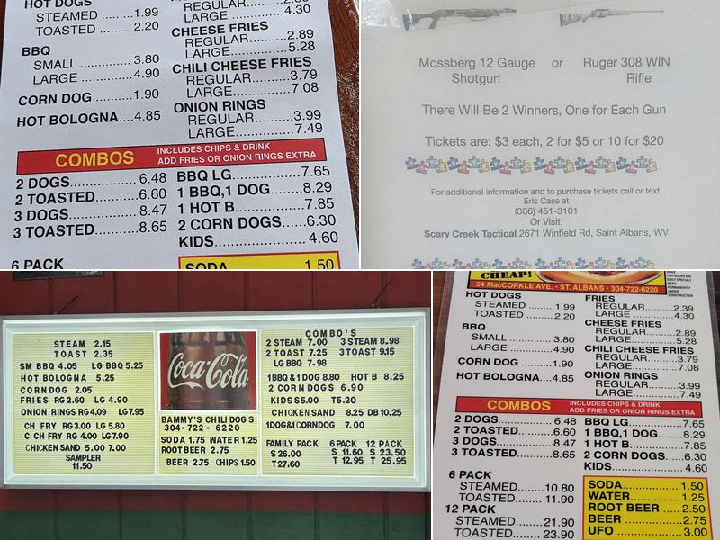 Bammy's Menu