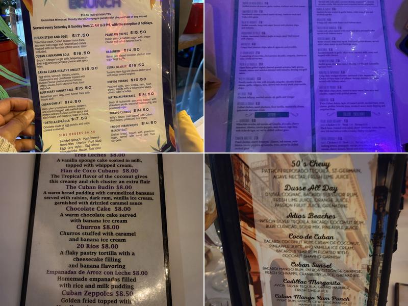 The Cuban Menu