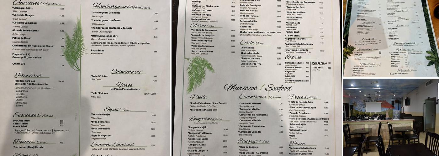 Los chris dominican restaurant Menu
