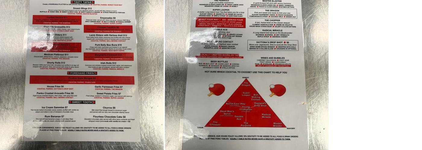 SMASH Menu