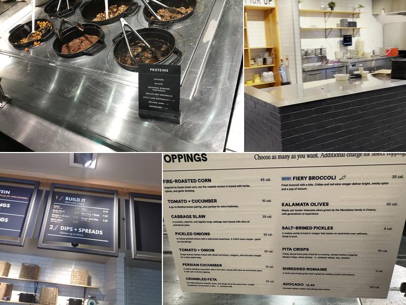 CAVA Menu