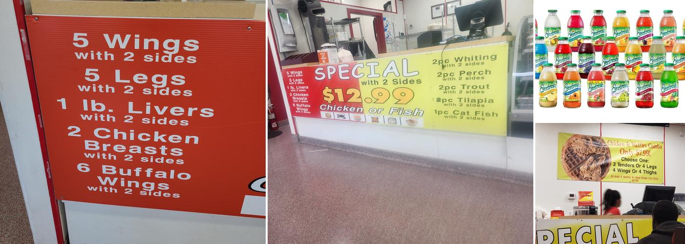 Hip Hop Fish & Chicken Menu