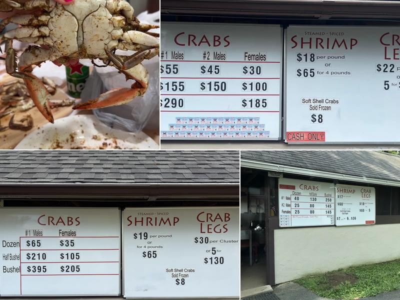 Vernon & Steve Crabs Menu