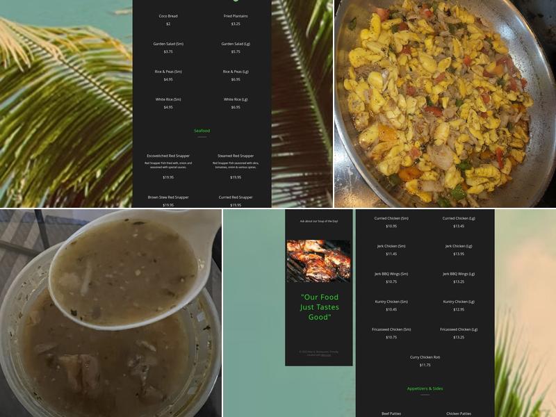 Tropicana Eatery Menu