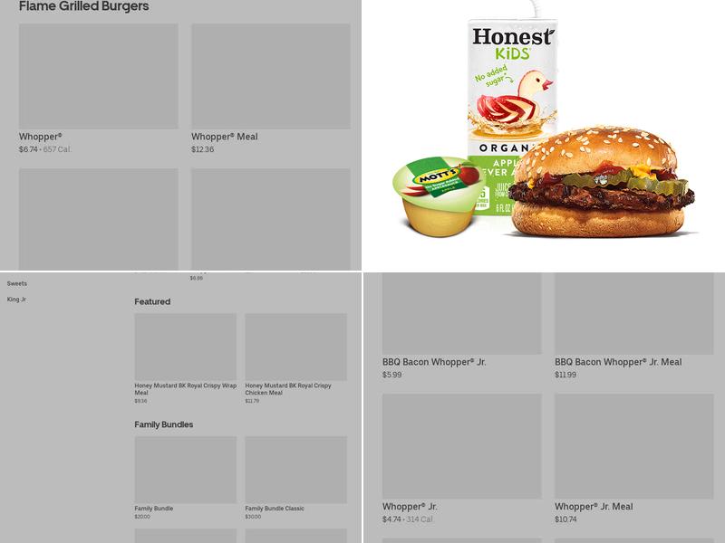 Burger King Menu