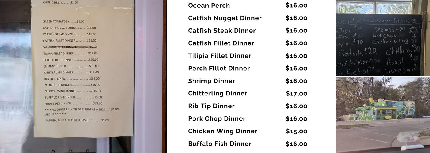 Chuc-a-Luc's Fish Market Grill & Soul Food Menu