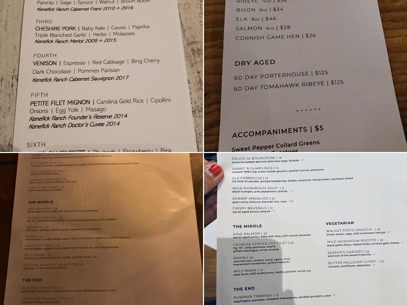 Cork & Flame Menu