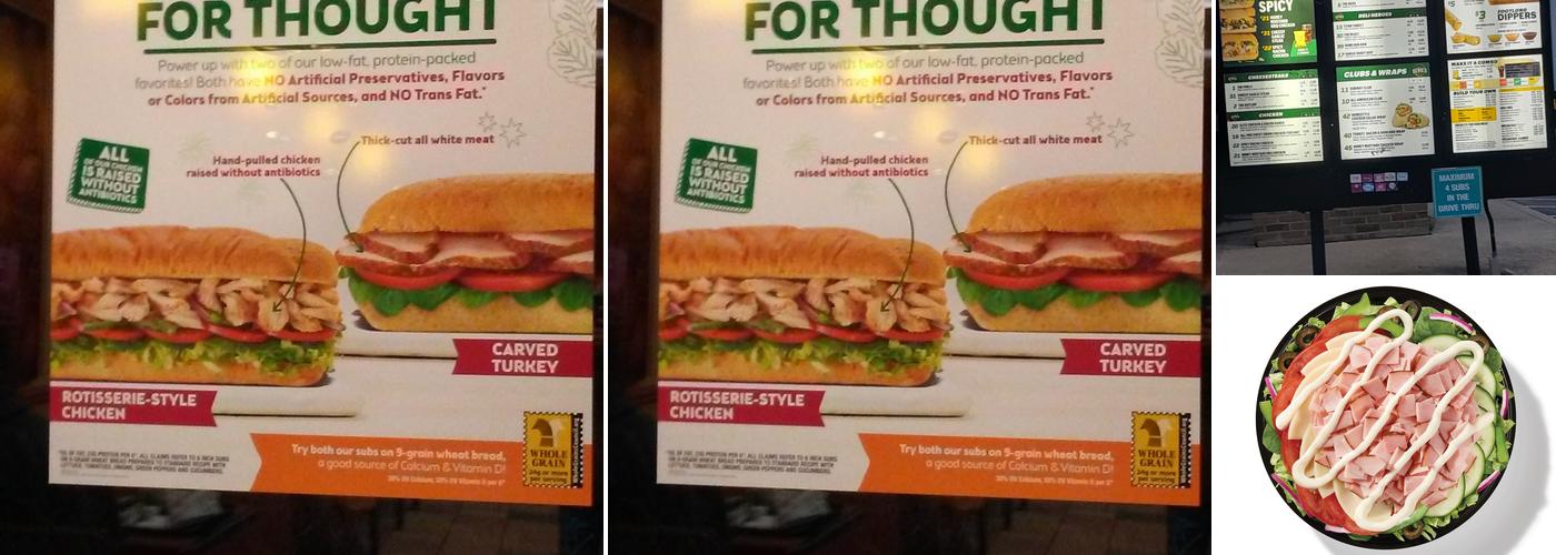 Subway Menu