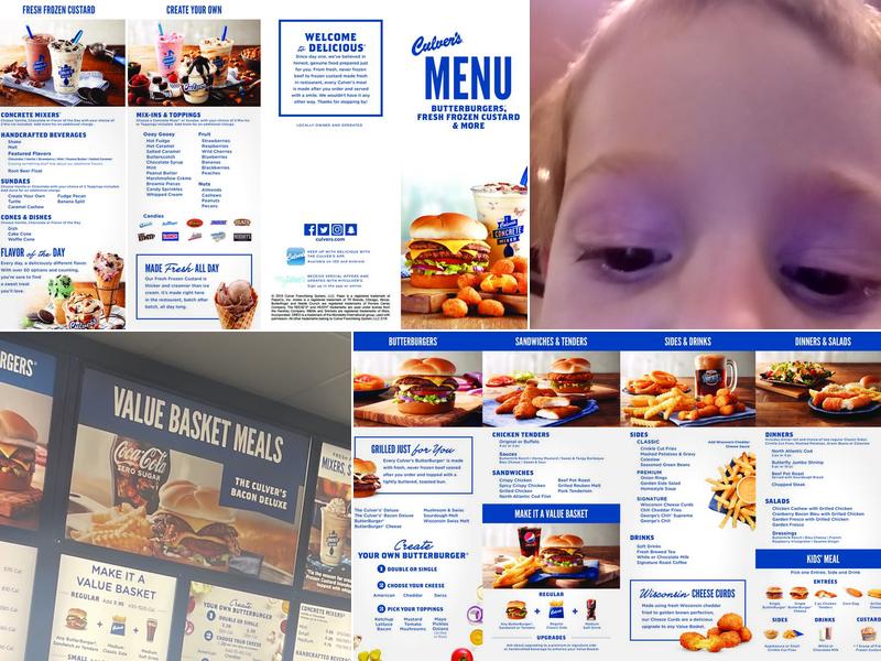 Culver’s Menu