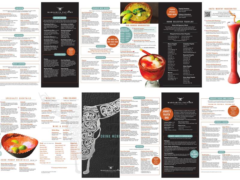 Margarita Factory Beaverton Menu