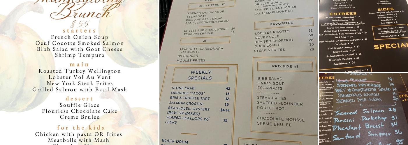 Bistr09 Menu