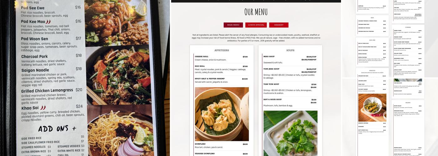 GREEN MANGO By Thai Spice Menu