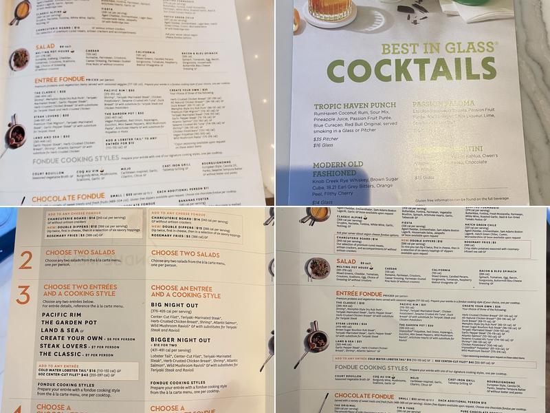 Melting Pot Menu