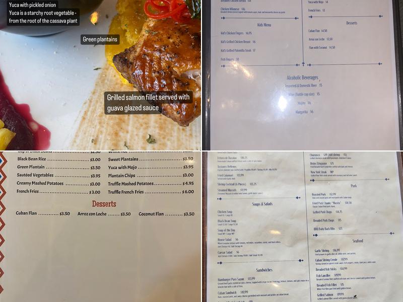 Puro Sazon Latino Cubano Menu