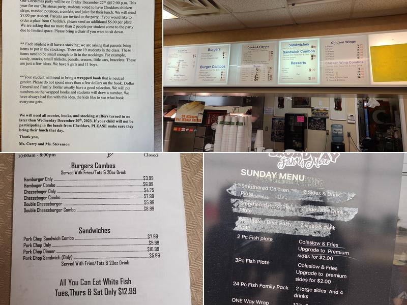 Broadway Fish & More Menu