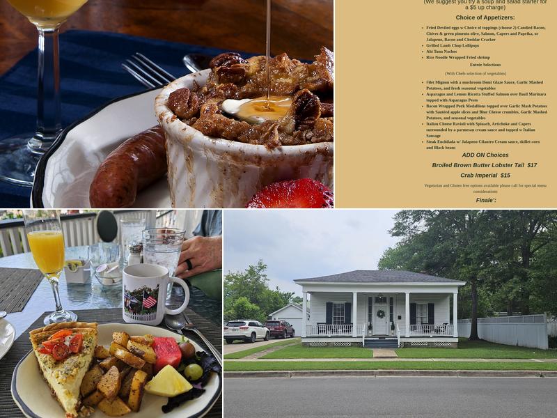 Carriage House Bed & Breakfast Menu