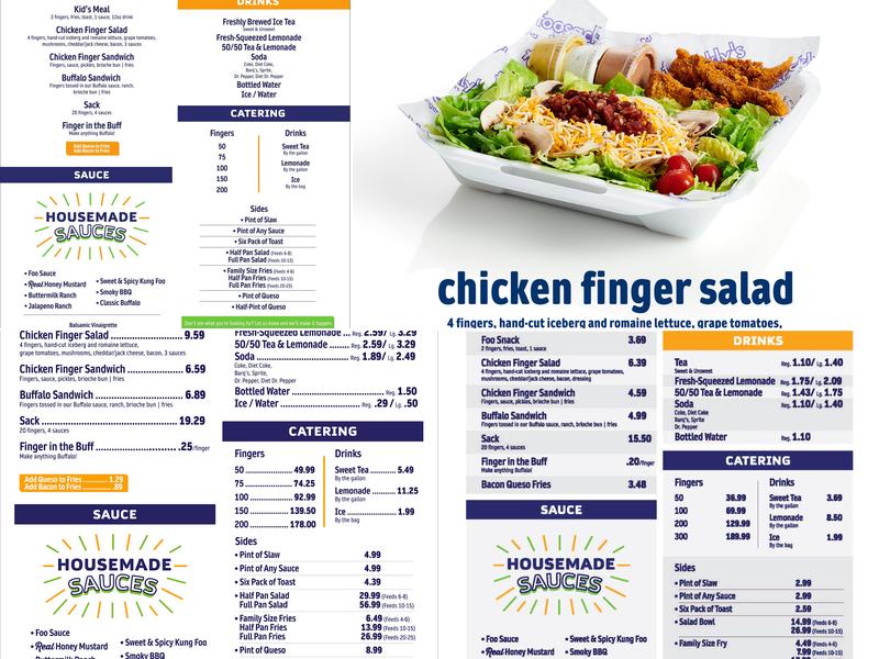 Foosackly's - Nine Mile Menu