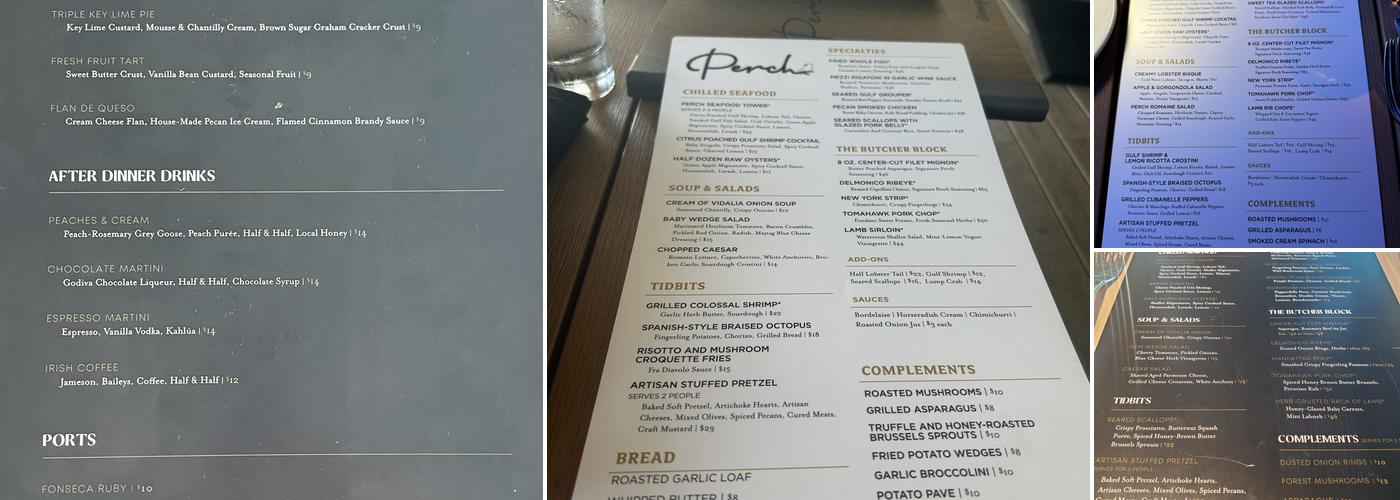 Perch Menu