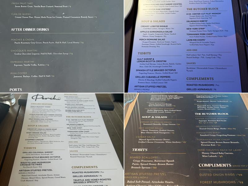 Perch Menu
