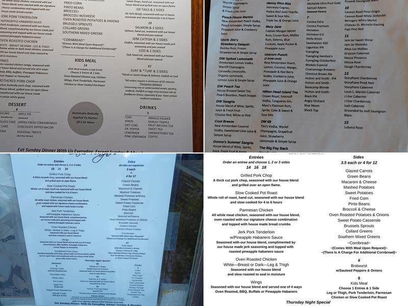 Davis Wayne's Menu