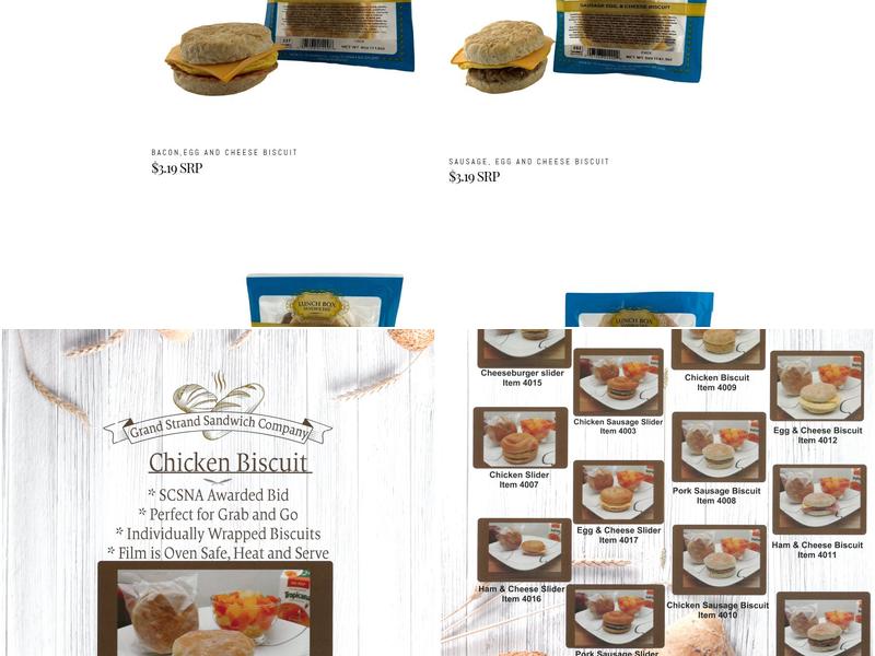 Grand Strand Sandwich Menu