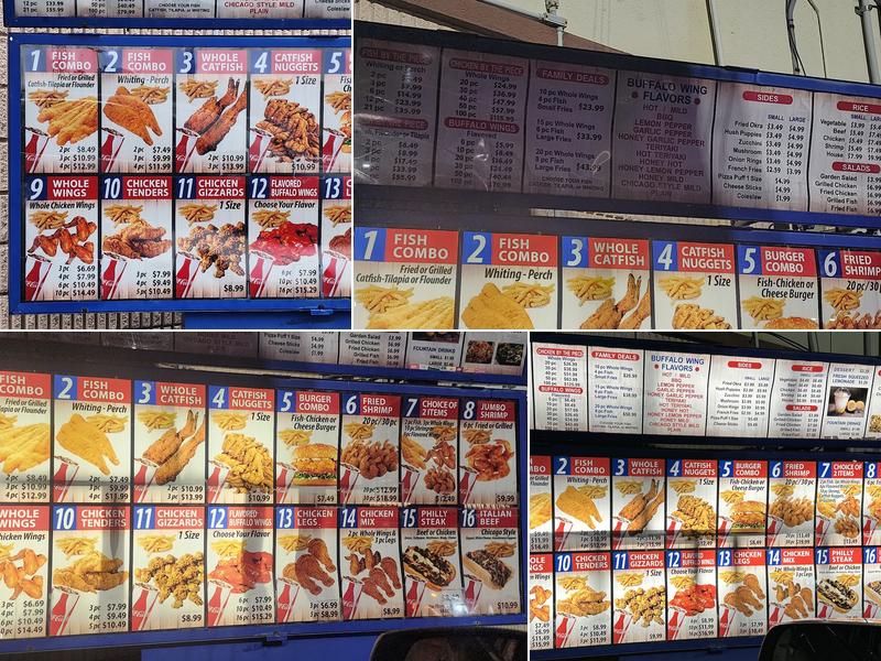 AJ Fish And Wings Menu