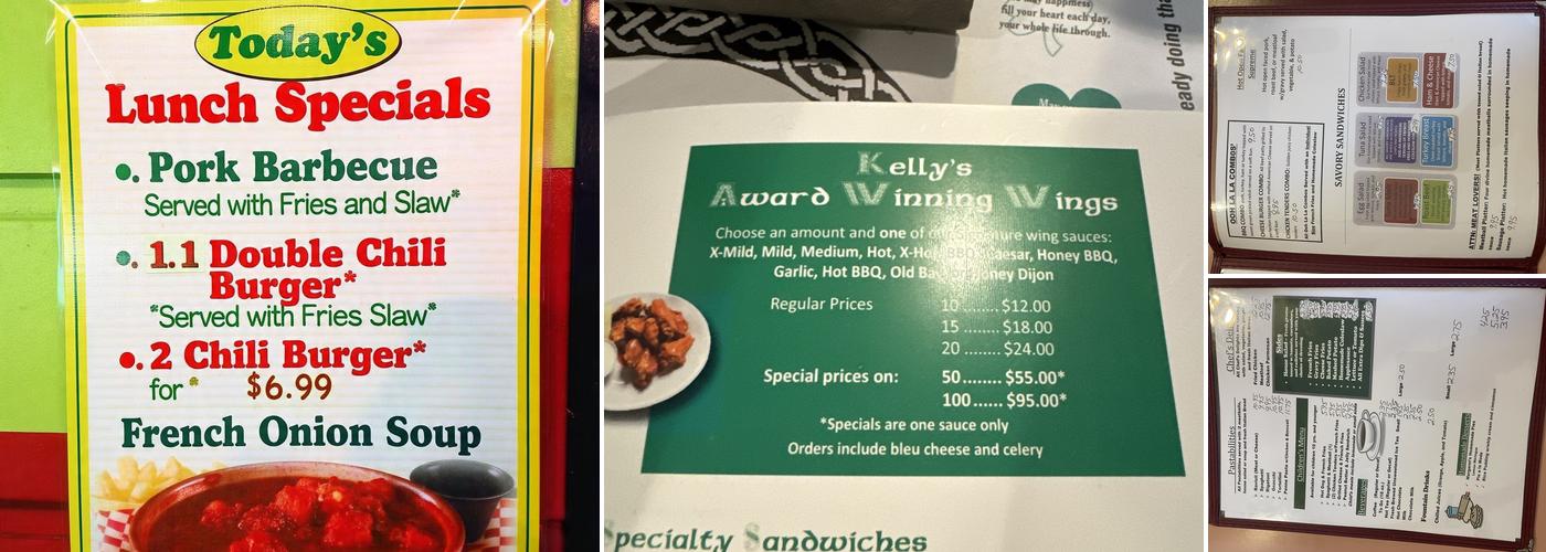 Nardone's Menu