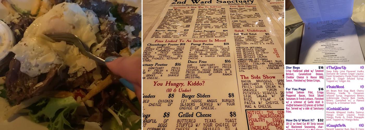 2nd Ward Sanctuary Menu