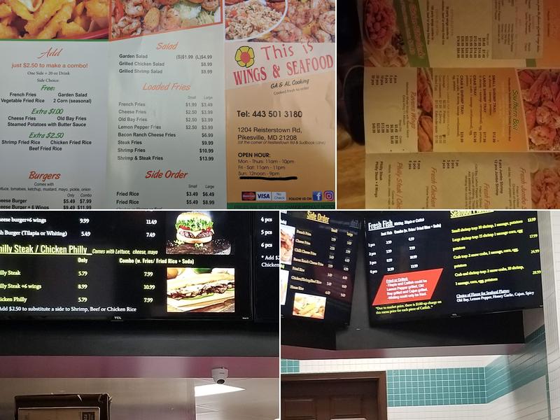 This Is Wings & Seafood Menu