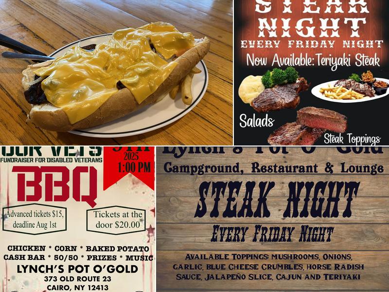 Lynch's Pot O' Gold Menu