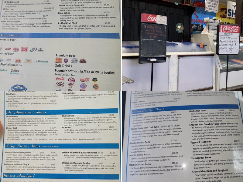 MacBe Seafood And Cafe Menu