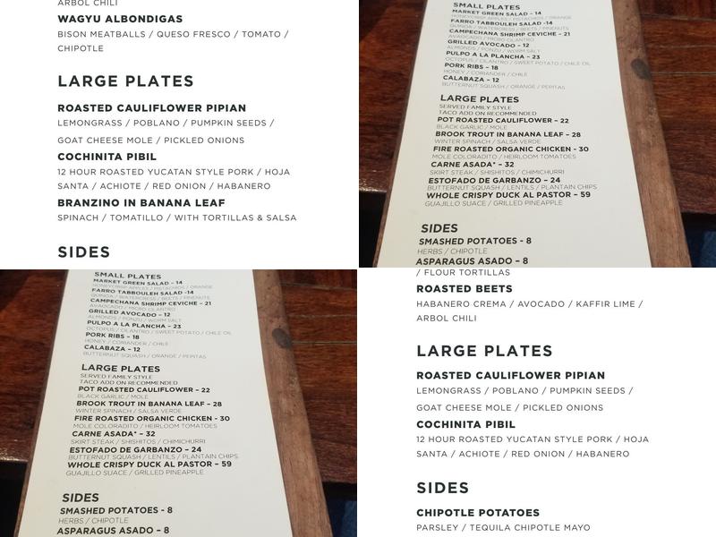 GITANO Garden of Love Menu