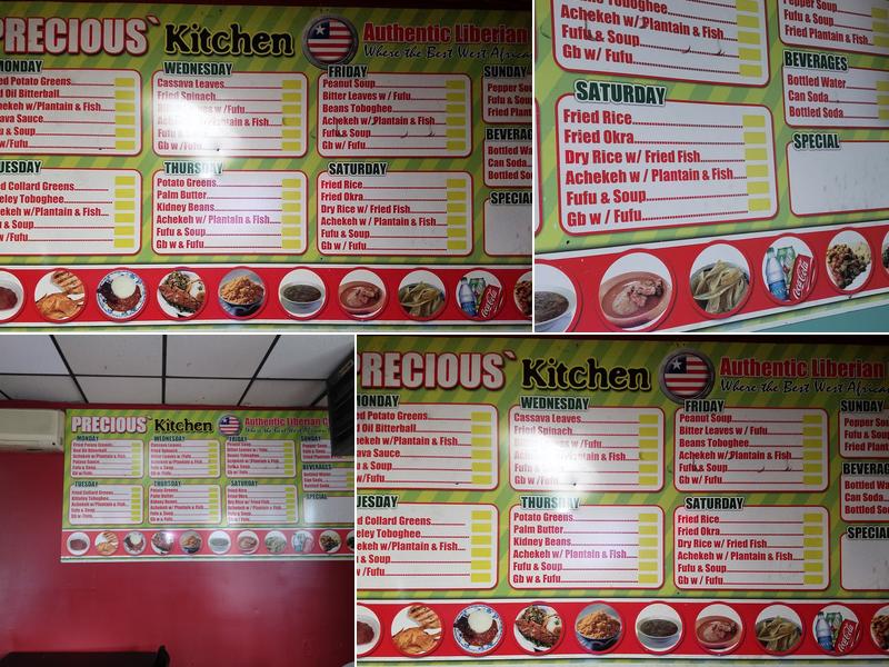 Precious Kitchen Menu