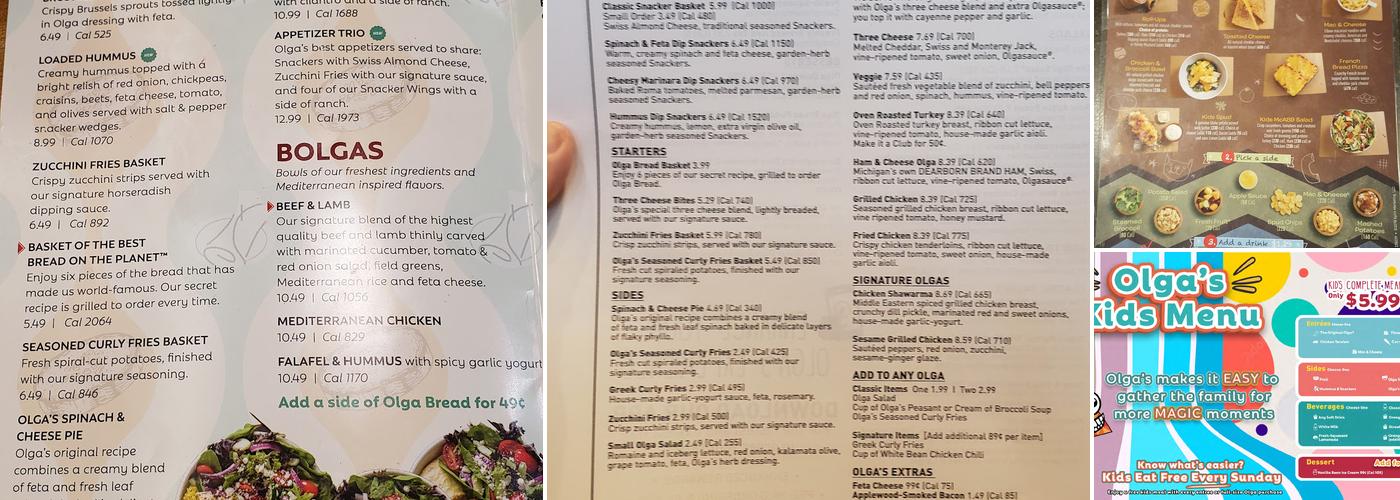 Olga's Kitchen Menu