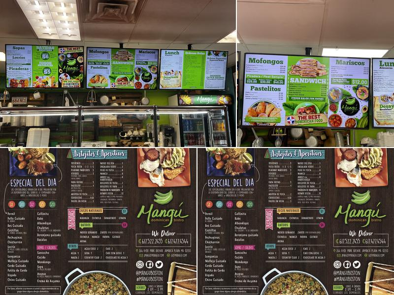 Mangú Dominican Bistro Menu