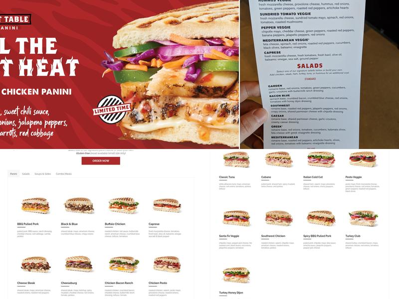Hot Table Menu