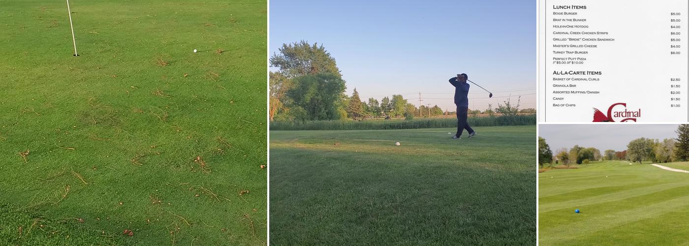 Cardinal Creek Golf Course Menu