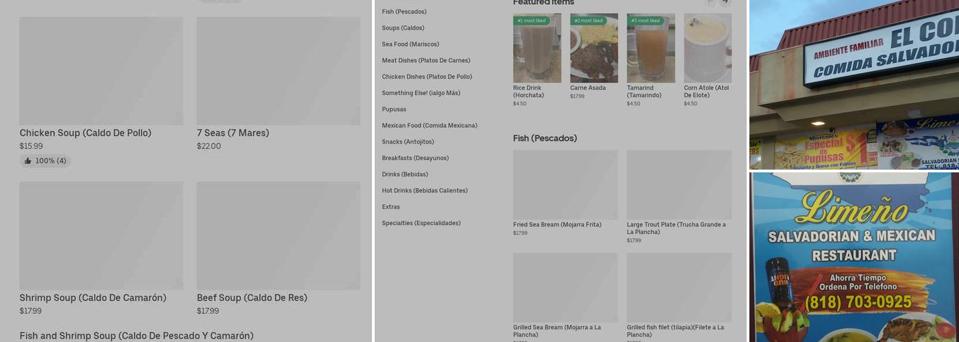 Restautant Limeño Menu