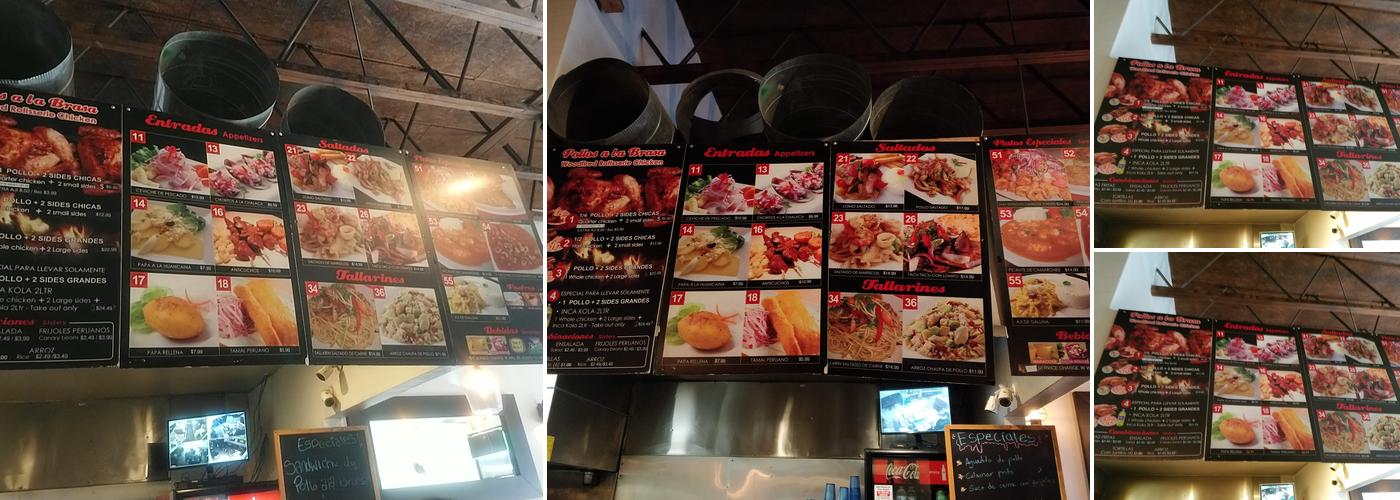 LISTO EL POLLO Peruvian Food Menu