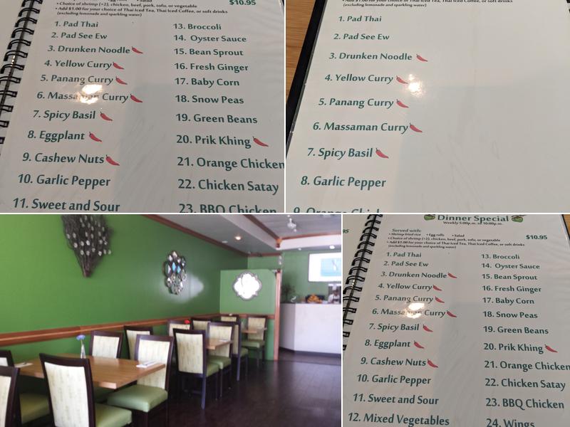 Coconut Thai Cuisine Menu