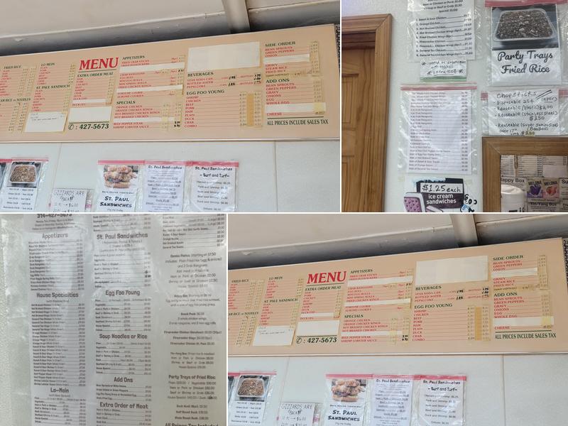 Sun Sing House Menu