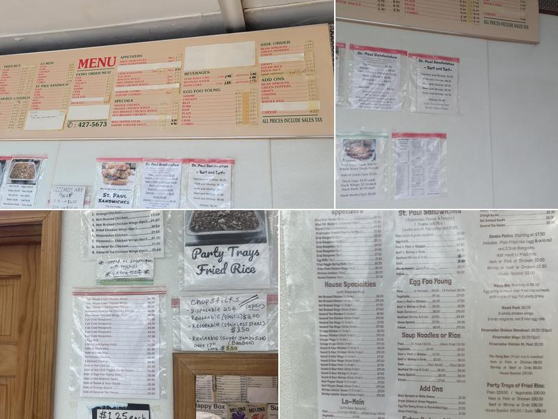 Sun Sing House Menu