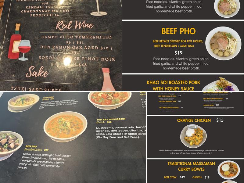 Thai Basil Bozeman Menu