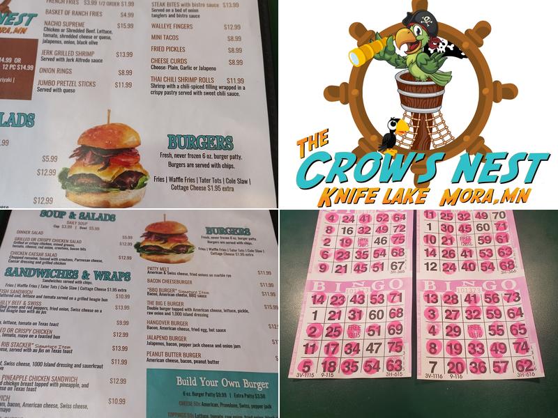 The Crow’s Nest Resort Menu