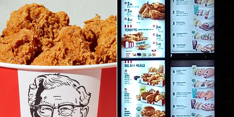 KFC Menu