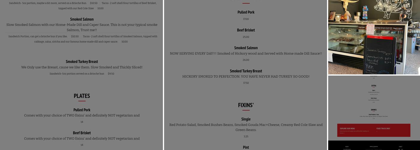 Carr's BBQ & Market Menu